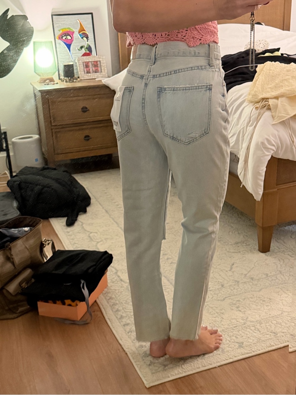 Pistola Light Blue Straight Leg Jeans NWT